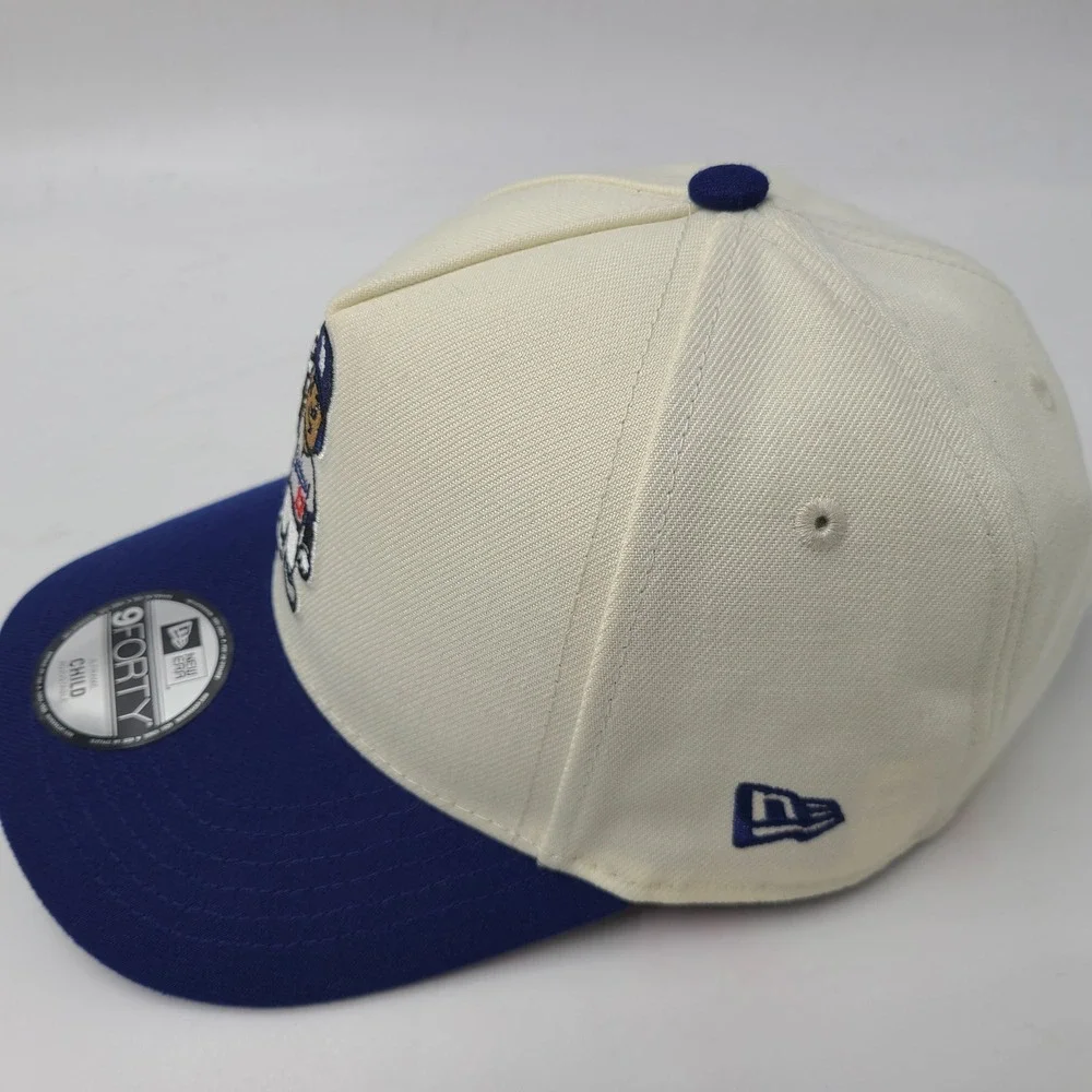 Child Los Angeles Dodgers Hat Snapback 9Forty New Era Cream Blue Shohei Ohtani